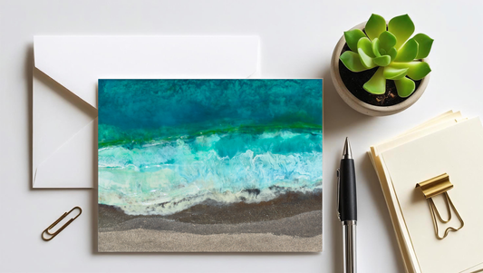 Moonlight Beach: Pack of 10 Note Cards (blank inside)