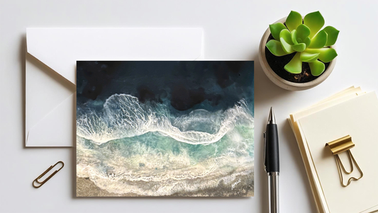 Nina's Beach: Pack of 10 Note Cards (blank inside)